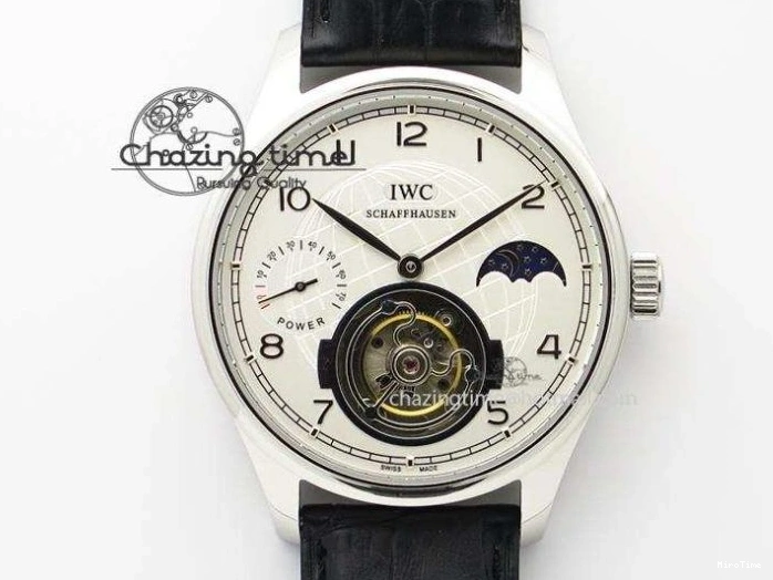 MIROTIME 0325 Portuguese Chrono IW371609 ZF 1:1 Best Edition Black Dial on Black Leather Strap A SmartChoice 7100